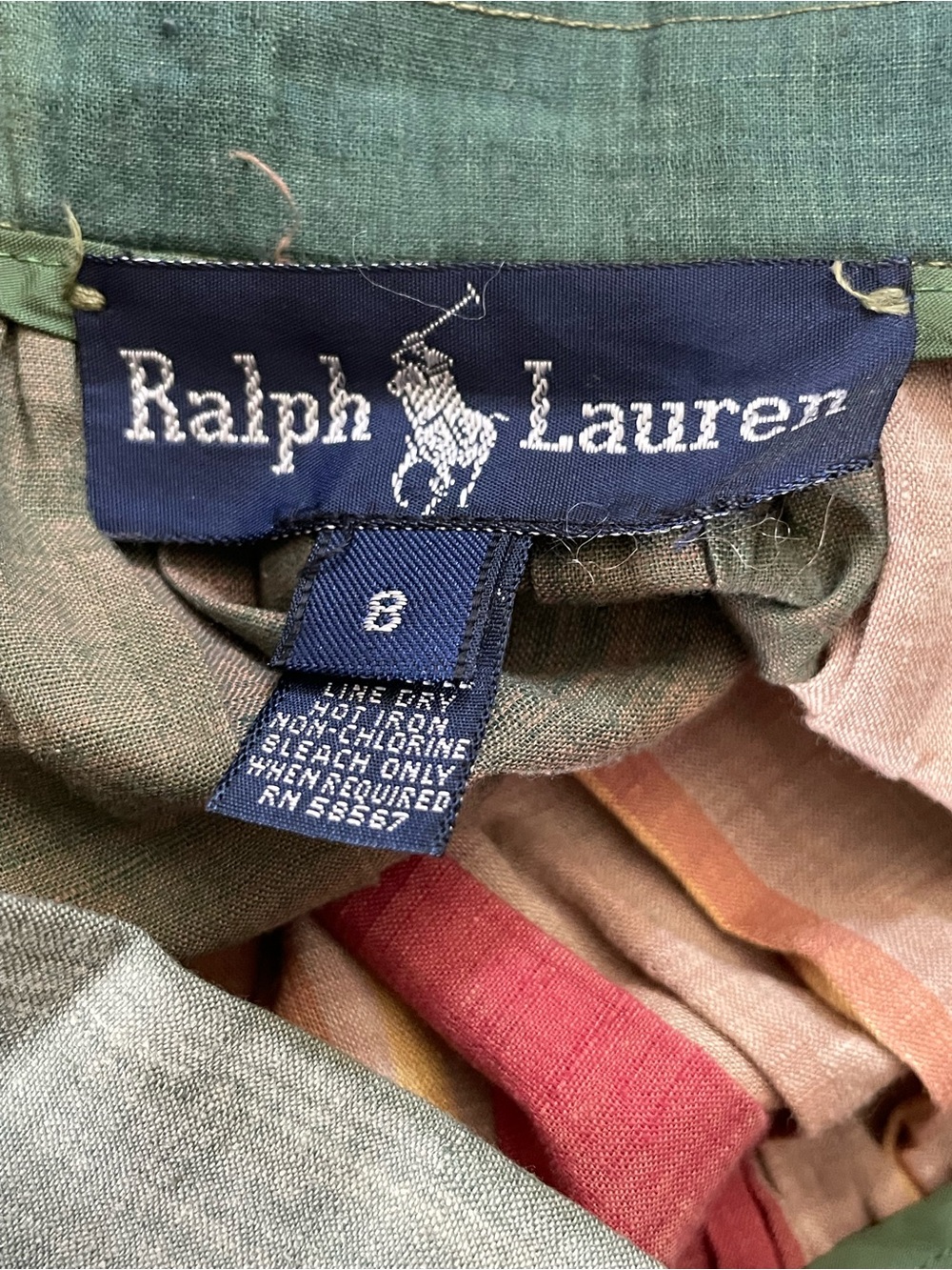 Ralph Lauren Blue Label Vintage Multicolor Plaid Midi Skirt - Picture 6 of 16
